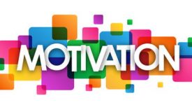 "MOTIVATION" multicoloured vector letters icon