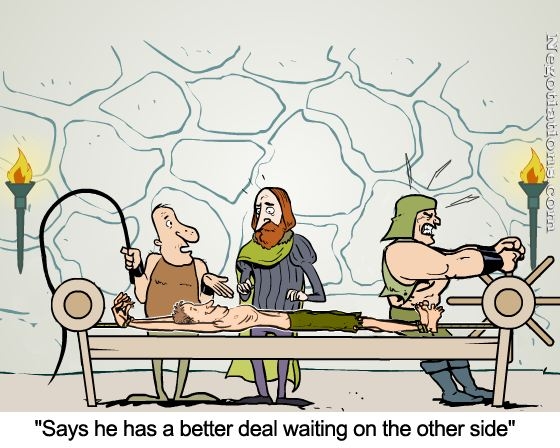Torture negotiation cartoon